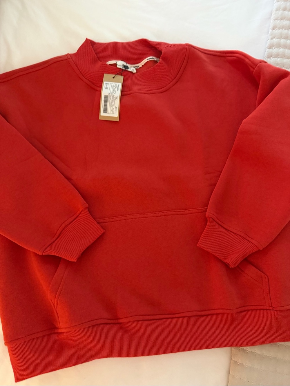 BNWT Red Women's mock neck Sweatshirt
